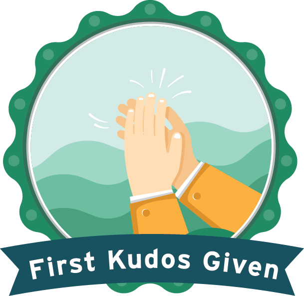 First Kudos Given