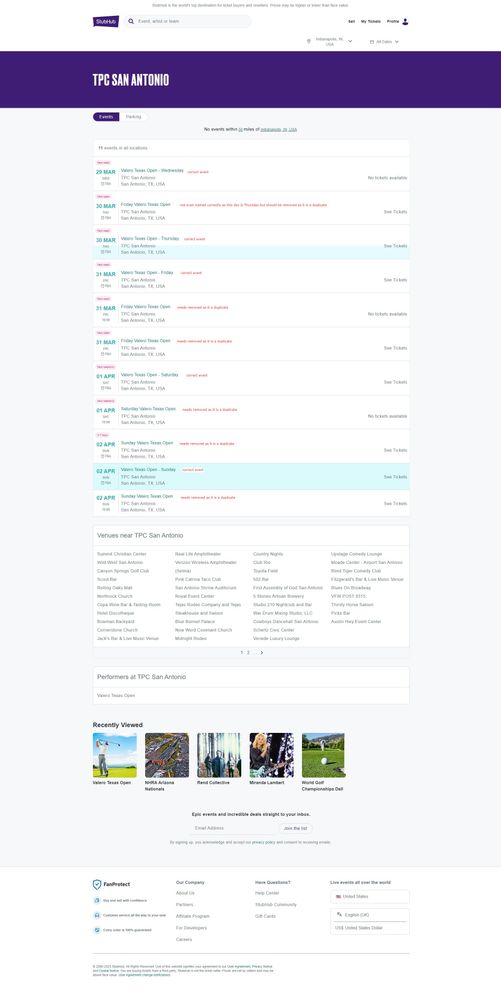 Screenshot of TPC San Antonio Tickets _ TPC San Antonio Seating Plan _ Tickets for Events at TPC San Antonio San Antonio - StubHub.jpg