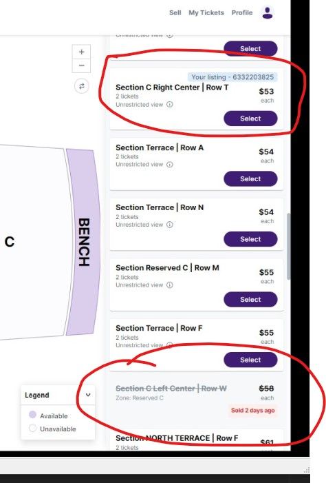 StubHub went from showing you what seats are available on a map to