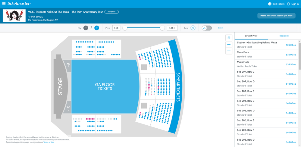 Screenshot of Tickets _ MC50 Presents Kick Out The Jams - The 50th Anniversary Tour - Huntington, NY at Ticketmaster.png