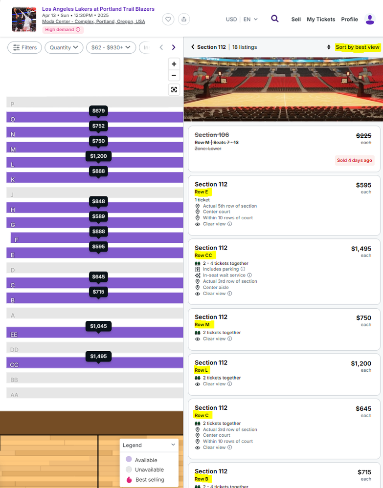 Blazers 2025 Apr 13 Sec 112