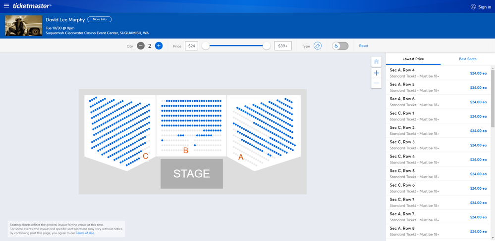 10/30 - David Lee Murphy (Reserved Seating Show)