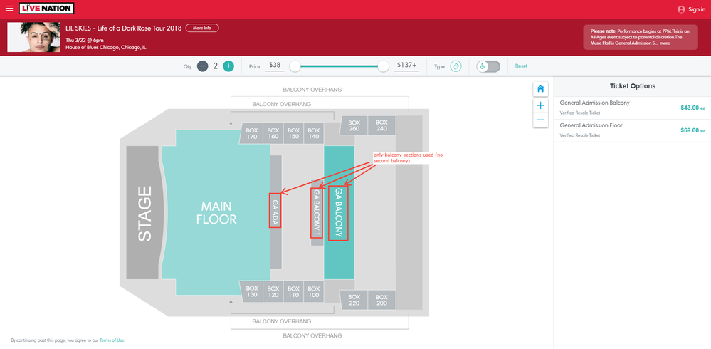 Screenshot of Tickets _ LIL SKIES - Life of a Dark Rose Tour 2018 - Chicago, IL at Live Nation.png