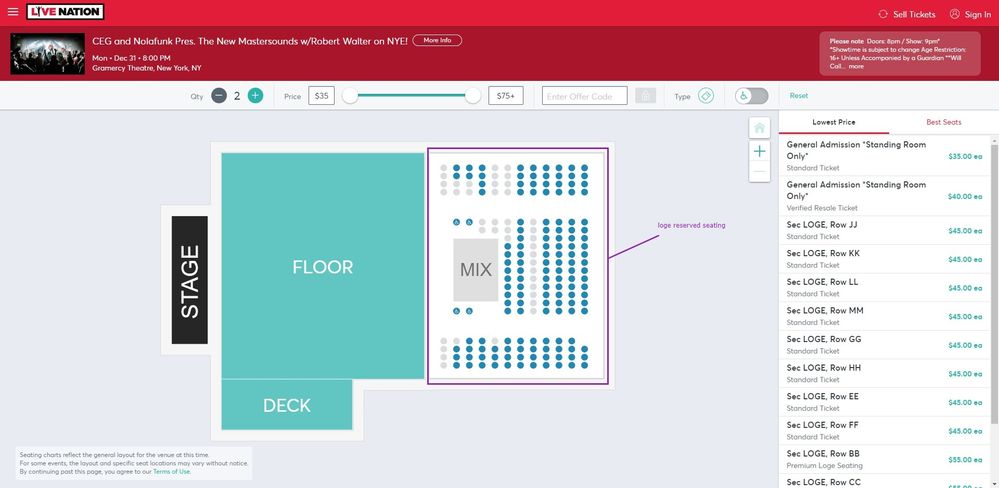 Screenshot of Tickets _ CEG and Nolafunk Pres. The New Mastersounds w_Robert Walter on NYE! - New York, NY at Live Nation.jpg