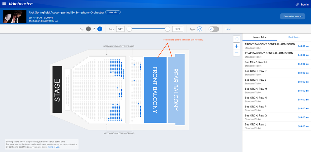 Screenshot of Tickets _ Rick Springfield Acccompanied By Symphony Orchestra - Beverly Hills, CA at Ticketmaster.png