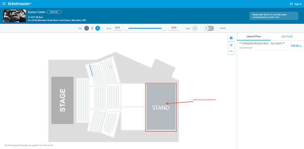 Screenshot of Tickets _ Easton Corbin - Mescalero, NM at Ticketmaster.png