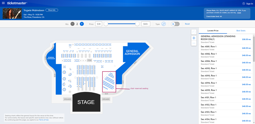 Screenshot of Tickets _ Yngwie Malmsteen - Pasadena, CA at Ticketmaster.png