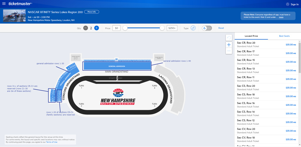 Screenshot of Tickets _ NASCAR XFINITY Series Lakes Region 200 - Loudon, NH at Ticketmaster.png