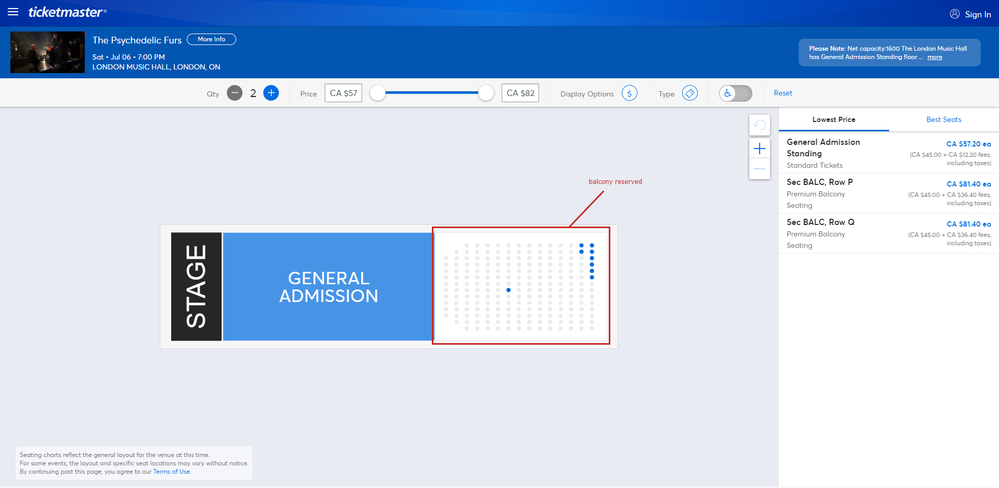 Screenshot of Tickets _ The Psychedelic Furs - LONDON, ON at Ticketmaster.png