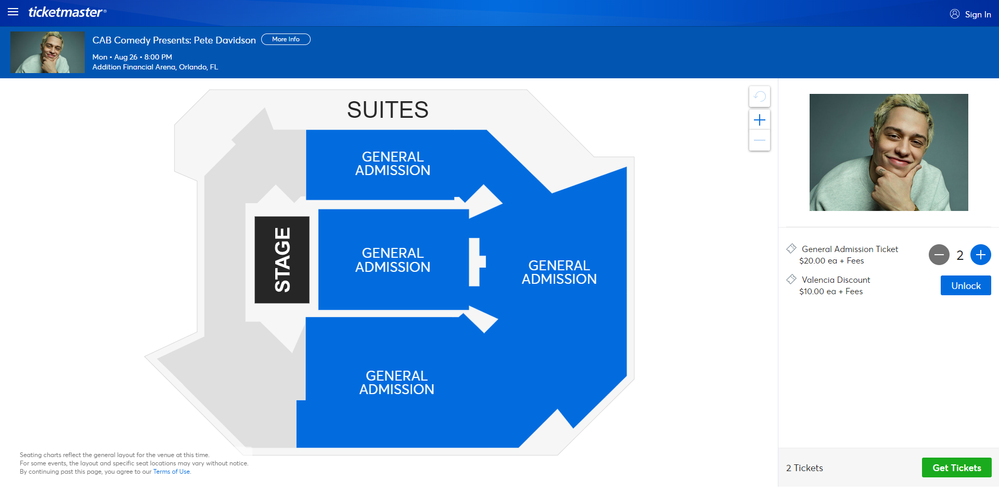 Screenshot of Tickets _ CAB Comedy Presents_ Pete Davidson - Orlando, FL at Ticketmaster.png