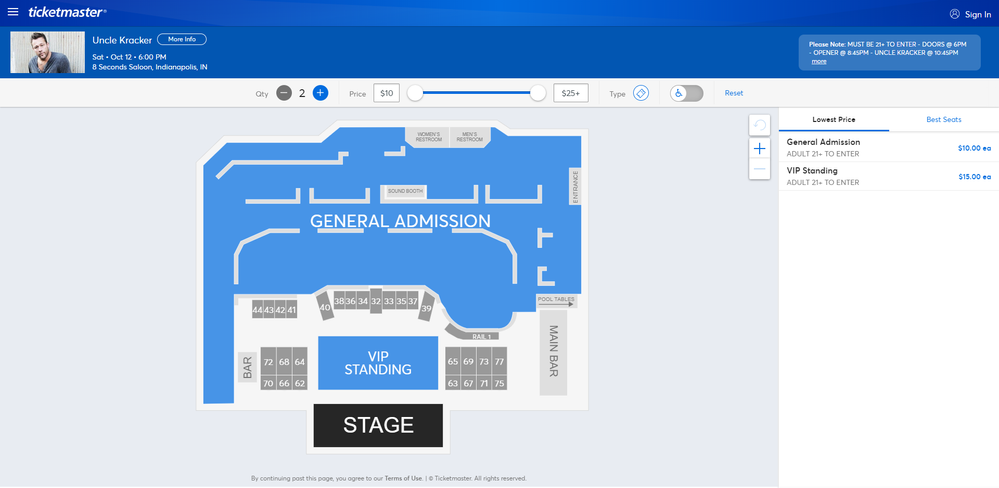 Screenshot of Tickets _ Uncle Kracker - Indianapolis, IN at Ticketmaster.png