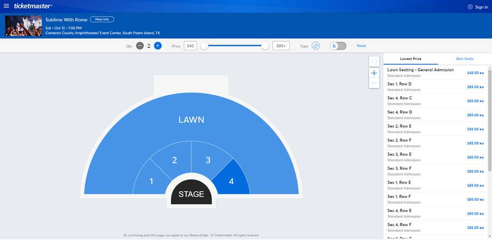 Screenshot of Tickets _ Sublime With Rome - South Padre Island, TX at Ticketmaster.png