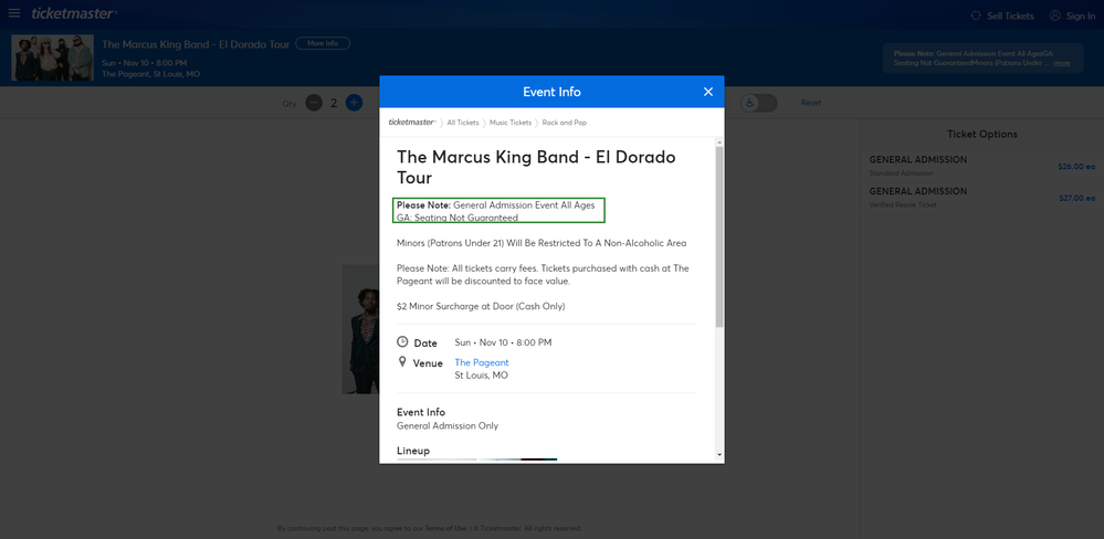 Screenshot of Tickets _ The Marcus King Band - El Dorado Tour - St Louis, MO at Ticketmaster.png