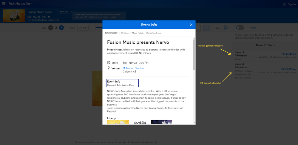 Screenshot of Tickets _ Fusion Music presents Nervo - Calgary, AB at Ticketmaster.png