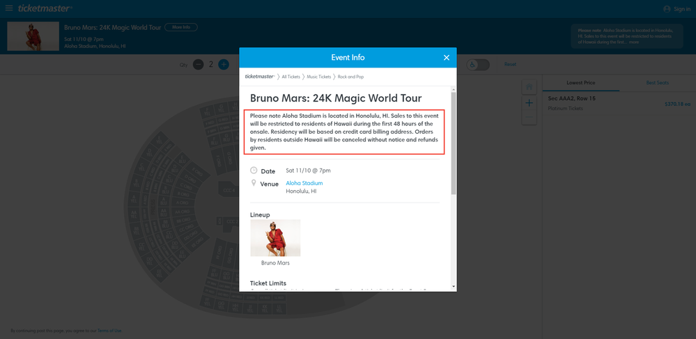 Screenshot of Tickets _ Bruno Mars_ 24K Magic World Tour - Honolulu, HI at Ticketmaster.png