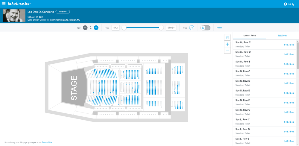 Screenshot of Tickets _ Leo Dan En Concierto - Raleigh, NC at Ticketmaster.png