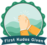 Give 1st Kudos