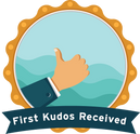 Receive 1st Kudos