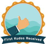 Receive 1st Kudos